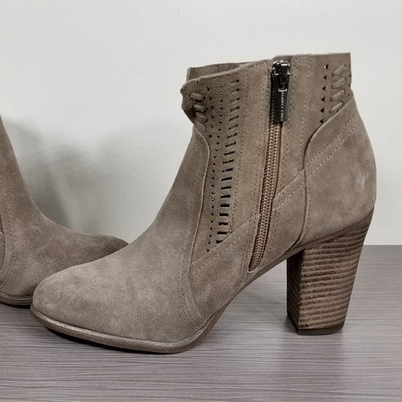 Vince Camuto Fenyia Bootie, Beige Suede, Womens Various Sizes - Picture 6 of 9